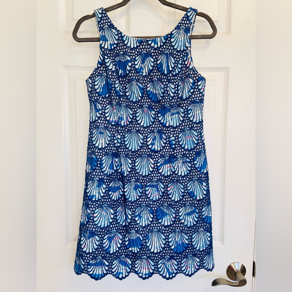Lilly Pulitzer Aralyn Shell Eyelet dress in Bay Blue